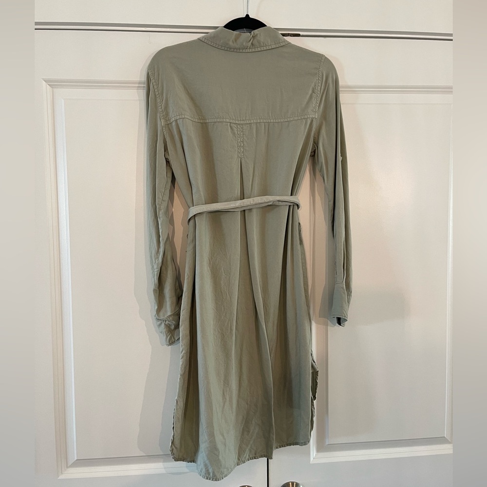 Anthropologie Green Cargo Dress Size Medium - Picture 7 of 10